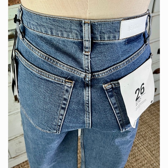 Redone Re/Done 90’s High Rise Ankle Crop Jeans 26 - Picture 2 of 14